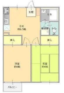 キャッスルハイツ【2階】の間取り
