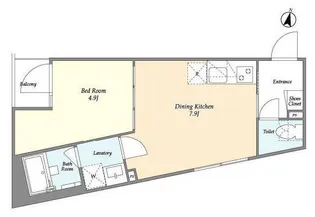 東京都新宿区西早稲田1【マンション】の間取り