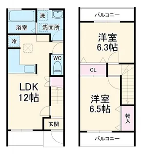 埼玉県鴻巣市栄町【一戸建】の間取り