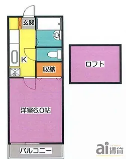 埼玉県新座市栗原3【アパート】の間取り