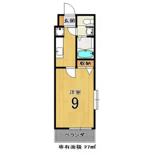 1Kの間取り画像