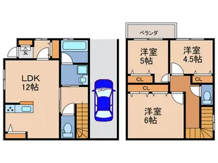 愛知県名古屋市南区氷室町4【一戸建】の間取り