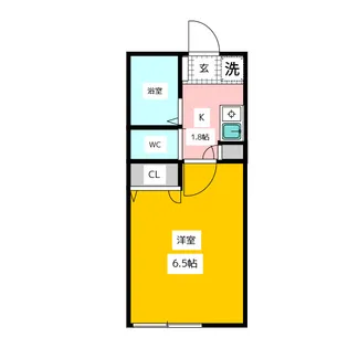 パストラルハイツ【1階】の間取り