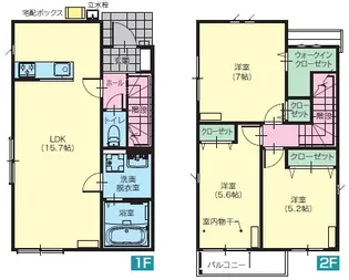 栃木県下都賀郡壬生町大字安塚【一戸建】の間取り