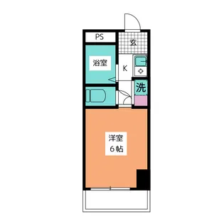 共立リライアンス四谷V A棟【2階】の間取り