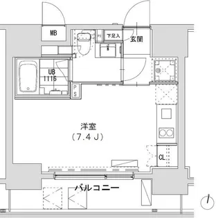 東京都渋谷区広尾1【マンション】の間取り