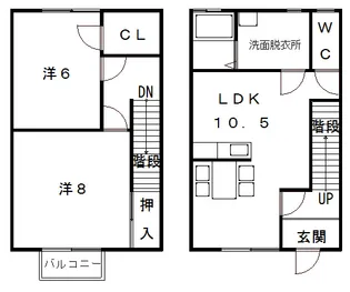 静岡県浜松市中央区西山町【一戸建】の間取り