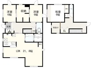 静岡県静岡市駿河区馬渕4【一戸建】の間取り