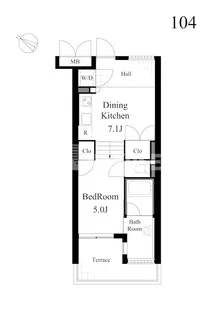 ライトハウス【1階】の間取り