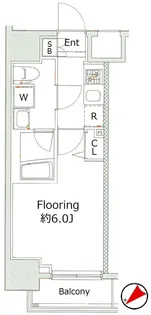 エル・グランジュテ川崎【8階】の間取り