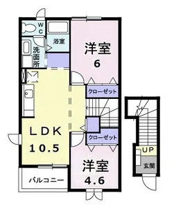 ルーナI【2階】の間取り