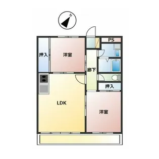 リバーサイド東川口No.1【1階】の間取り