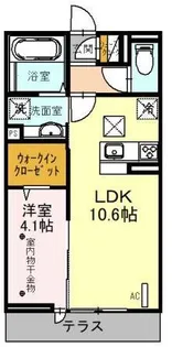 埼玉県さいたま市中央区下落合2【アパート】の間取り