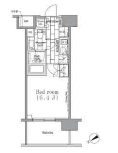 パークハビオ目黒リバーサイド【2階】の間取り
