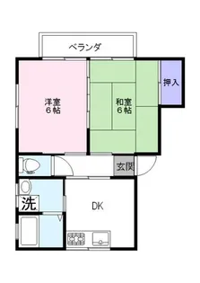ハイツスイート【1階】の間取り