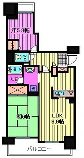 埼玉県さいたま市浦和区上木崎1【マンション】の間取り