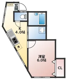 第一ヤナシマビル【3階】の間取り