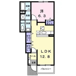 広島県世羅郡世羅町大字小世良【アパート】の間取り