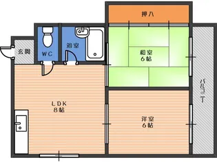 メゾングレイン【5階】の間取り