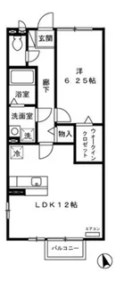クレール四季彩の丘 六番館【2階】の間取り