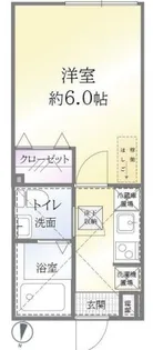 東京都府中市矢崎町2【アパート】の間取り