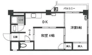 ハイツ横浜【8階】の間取り