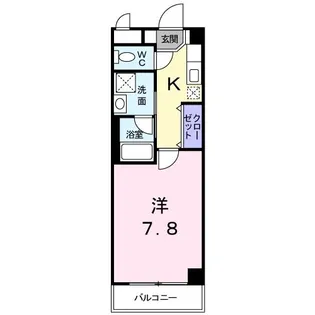 ソレイユ北山【2階】の間取り