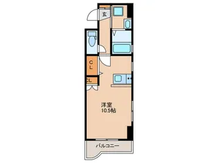プレール東千石【4階】の間取り
