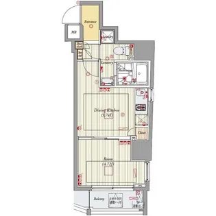 ビバリーホームズ板橋本町【4階】の間取り