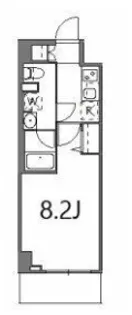 ティーステージジェイアール浜川崎【1階】の間取り