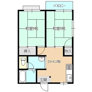 サンライズイマイ【2階】の間取り