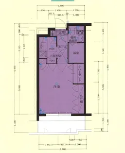 エステートモア・天神アトリエ【13階】の間取り