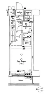 CYNTHIA FOUR-D SANGENJAYA【6階】の間取り