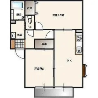 森子ハイツ B棟【2階】の間取り