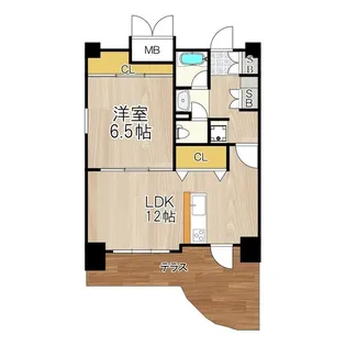 CITY SPIRE桜川I【1階】の間取り