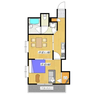 王子北ウイング【4階】の間取り