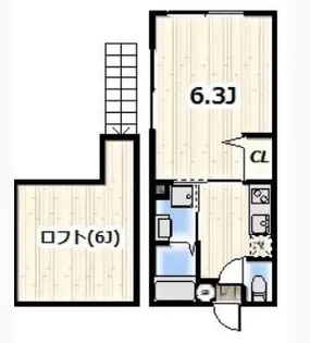 サニーサイド湘南深沢【2階】の間取り