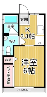 グリーンハイツヒロミ【2階】の間取り