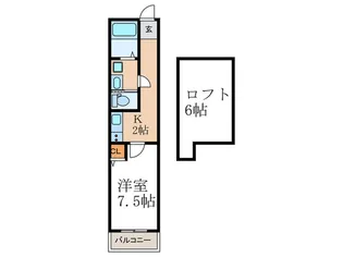 トレフルメゾン出町柳【2階】の間取り