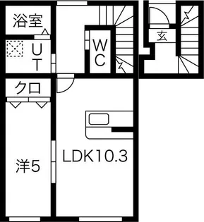 Crest尼沼B棟【2階】の間取り
