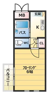 アルデオ呉【3階】の間取り