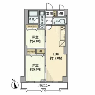 シャトレー町田ガーデン【4階】の間取り