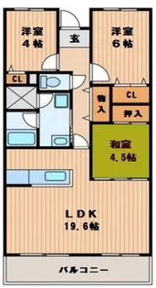 寝屋川サンハイツA棟【7階】の間取り