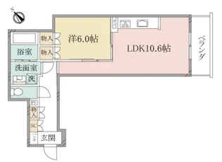 (シニア限定)ヘーベルヴィレッジ横須賀うみかぜ公園【2階】の間取り