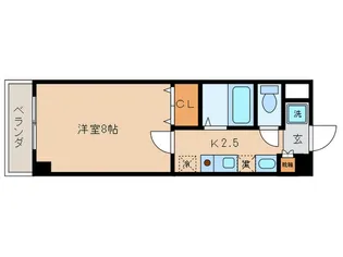 ROOMS Ooji【6階】の間取り