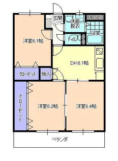ベルグ【3階】の間取り