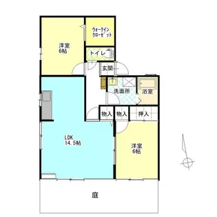 千波 B【1階】の間取り