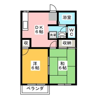 ジュネス92 A棟【1階】の間取り