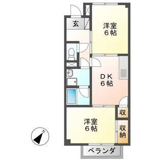 Surplus Two NIMURA(サープラストゥーニムラ)【1階】の間取り