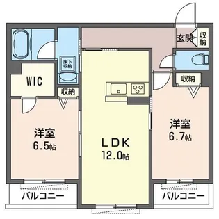 花水木庭 風【1階】の間取り